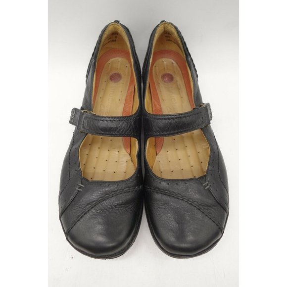 Clarks Unstructured Black Leather Casual Adjustable Loafers Shoes Women's 7.5 M - Picture 7 of 10